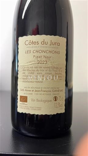 Jura Côtes-du-jura Anne et Jean-François Ganevat Les Chonchons 2023