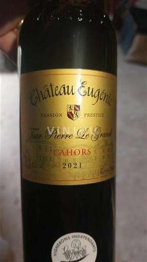 Sydvestfrankrig Cahors Château Eugénie Réserve de Jean Pierre Le Grand 2021