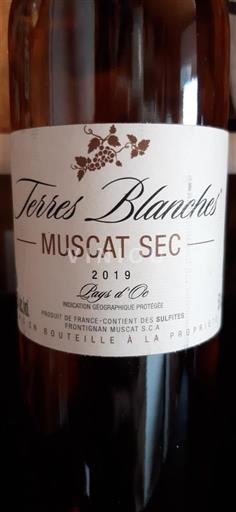Languedoc a Roussillon Pays d'Oc Terres Blanches Muscat Sec 2019