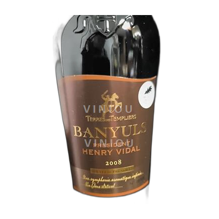 Roussillon Banyuls Terres des Templiers Henri Vidal 2006