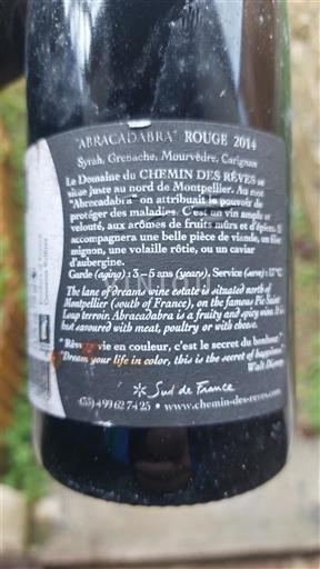 Languedoc Pic-saint-loup Domaine Chemin des Rêves Abracadabra 2014