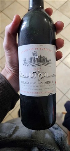 Bordeaux Lalande-de-Pomerol Château S Garraud 1999