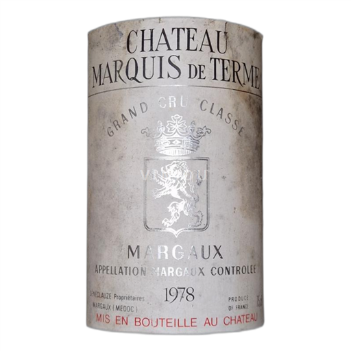 Burdeos Margaux Château marquis de terme 1978