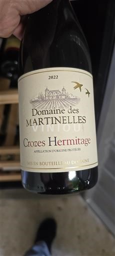 Thung lũng Rhône Crozes-hermitage Domaine S Martinelles 2022