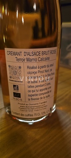 Alsace Crémant d'Alsace Domaine Fernand Engel Terroir Marno Calcaire Non-Vintage