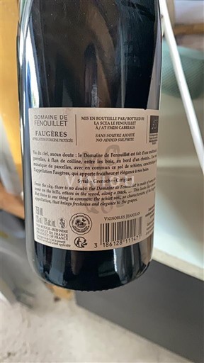 Linguadoca Faugères Domaine Fenouillet 2021