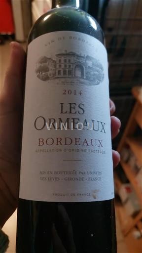 Bordeaux Les Ormeaux 2014