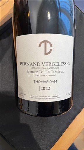 Bourgogne Pernand-vergelesses Premier Cru Thomas Dam Premier Cru En Caradeux 2022