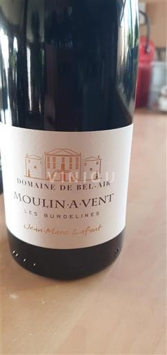 Beaujolais Moulin-à-vent Domaine Bel-Air Les Burdelines Não Sazonado