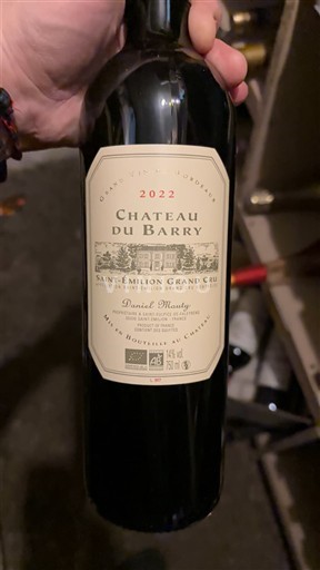 Bordeaux Saint-Émilion Grand Cru Grand Cru Château Barry 2022