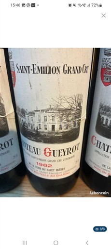 Bordeaux Saint-Émilion Grand Cru Château Gueyrot 1982