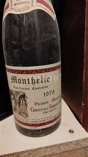 Burgundija Monthélie Caves des Cordeliers 1978