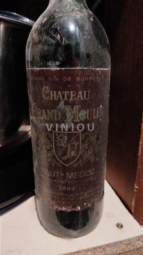 Bordeaux Haut-Médoc Château Grand Moulin 1983