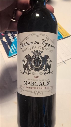 Bordeaux Margaux Château Les Eygues Hautes Graves 2016