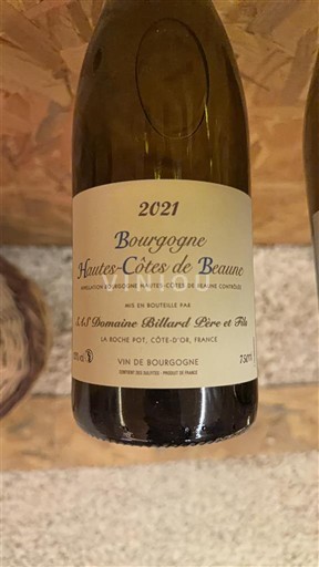 Borgogna Hautes Côtes de Beaune Domaine Billard Père et Fils 2021