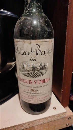 Bordeaux Puisseguin-saint-émilion Château Bayens 1983
