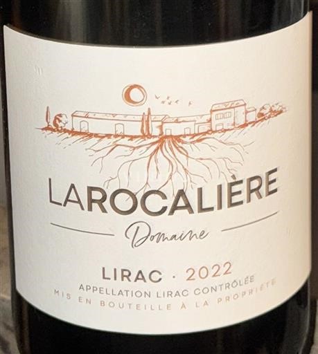Vallée du Rhône Lirac Domaine La Rocalière 2022