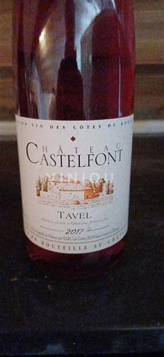 Vallée du Rhône Tavel Château Castelfont 2017