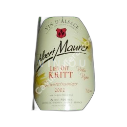 Elzas Gewurztraminer Sélection de Grains Nobles Albert Maurer Lieu-dit Kritt Vieilles Vignes 2006