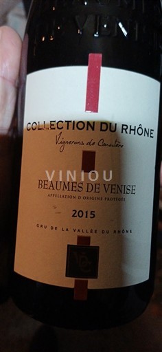 Vallée du Rhône Beaumes de Venise Vignerons de Caractère Collection du Rhône 2015