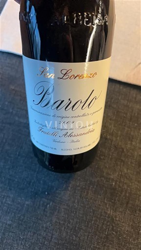 Piëmont Barolo Fratelli Alessandria San Lorenzo 2009