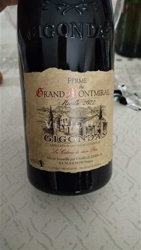 Rhône Valley Gigondas Ferme du Grand Montmirail Le Chateau au coeur des Vignes 2022