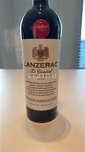 Kustområdet Stellenbosch Lanzerac Le Général Left Bank Blend 2019