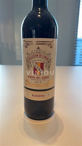 Castilië en León Ribera del Duero CVNE Selección de Fincas Reserva 2018