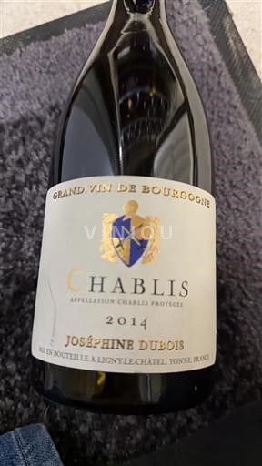 Burgundy Chablis Joséphine Dubois 2014