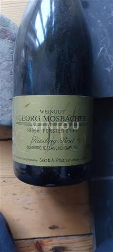 Pfalz Niet gespecificeerd Weingut Georg Mosbacher Forster Stift Riesling Brut 1996