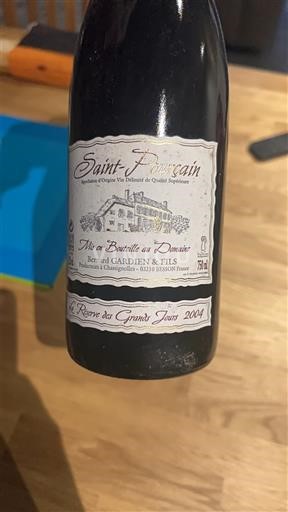 Vallée de la Loire Saint-Pourçain Bernard Gardien & Fils La Réserve des Grands Jours 2004