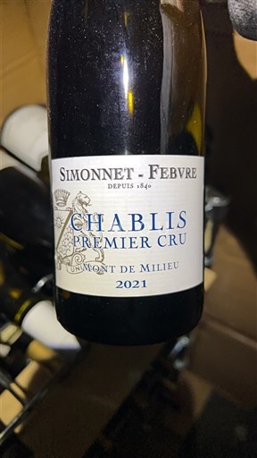 Borgogna Chablis Premier Cru Simonnet-Febvre Mont de Milieu 2021