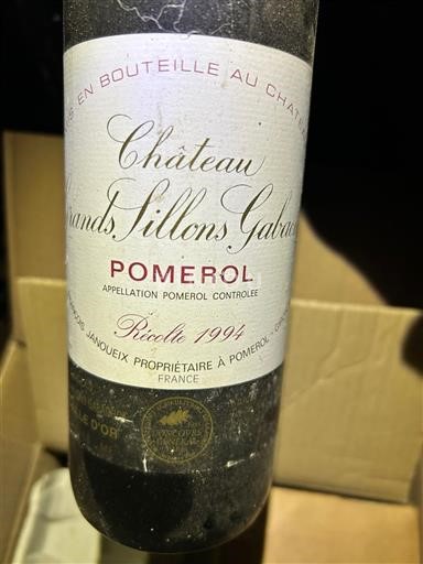 Bordeaux Pomerol Château Grands Sillons Gabard 1994