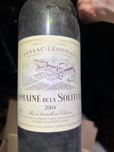 Bordeaux Pessac-Léognan Domaine La Solitude 2004