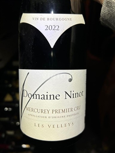 Borgogna Mercurey Premier Cru Domaine Ninot Les Velleys 2022