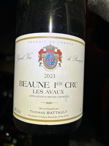 Burgundy Beaune Premier Cru Thomas Battault Les Avaux 2021