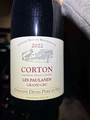 Bourgogne Corton Grand Cru Domaine Nis Père et Fils Les Paulands 2022
