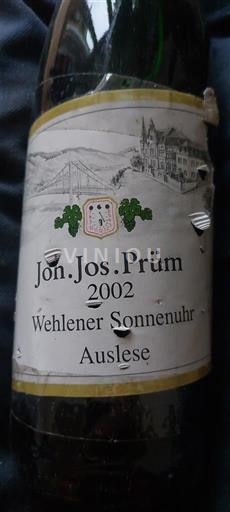 Moselle Mosel Joh. Jos. Prüm Wehlener Sonnenuhr Auslese 2002