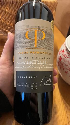 Долина Мауле Не вказано Casas Patronales Gran Reserva 2022