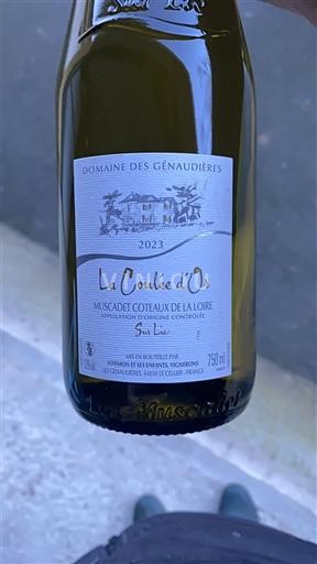 Vale do Loire Muscadet-coteaux-do-loire Domaine S Génaudières La Coulée d'Or 2023