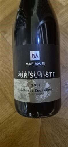Roussillon Côtes-du-Roussillon Mas Amiel Pur Schiste 2013