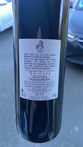 Thung lũng sông Loire Thung lũng Loire Domaine L'Epinay 2019
