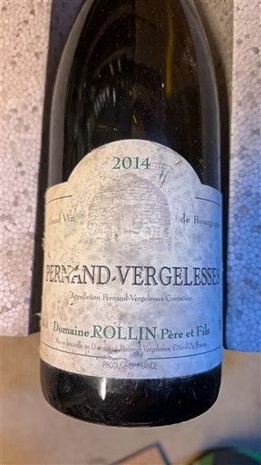 Bourgogne Pernand-vergelesses Domaine Rollin Père et Fils 2014
