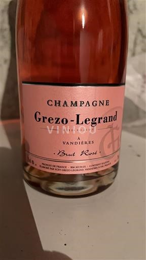 Champagne Grezo-Legrand Brut Rosé Icke årgångsbetecknad