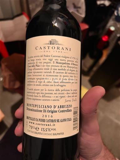Abruzzen Montepulciano d'Abruzzo Castorani 2016