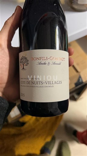 Bourgogne Côte de nuits villages Bonfils-Guilhot 2015
