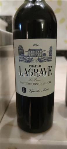 Bordeaux Saint-Émilion Grand Cru Grand Cru Château Lagrave 2012