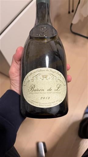 Vallée de la Loire Pouilly-fumé Château Nozet Baron de L 2010