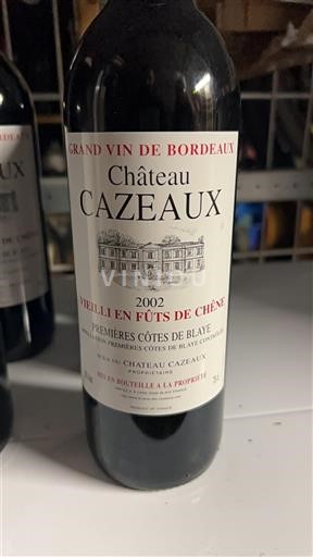 Bordeaux Non specificato Château Cazeaux 2002