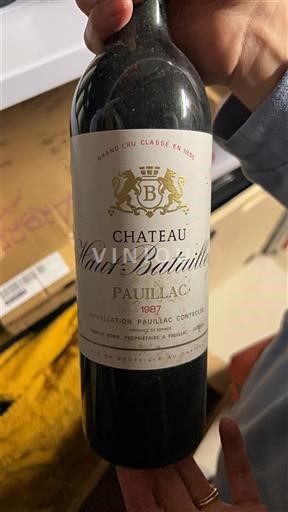 Bordeaux Pauillac Grand Cru Château Haut-Batailley 1987